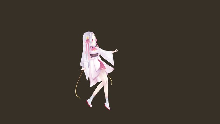 babypink_girl 3D Model
