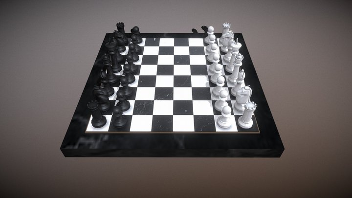 Boris Spassky Vs Robert James Fischer Game 3 3D Model
