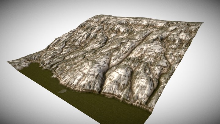 Landscape Mountain Canyon Cliff 115566 3D Model