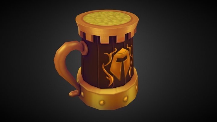 Stylized Mug 3D Model