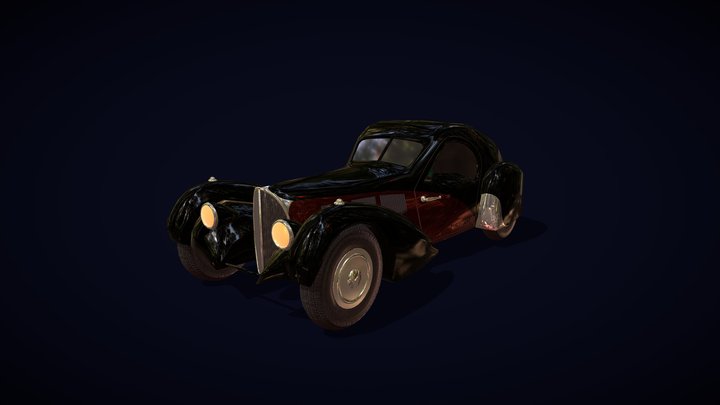 Bugatti 57 SC Atlantic 3D Model