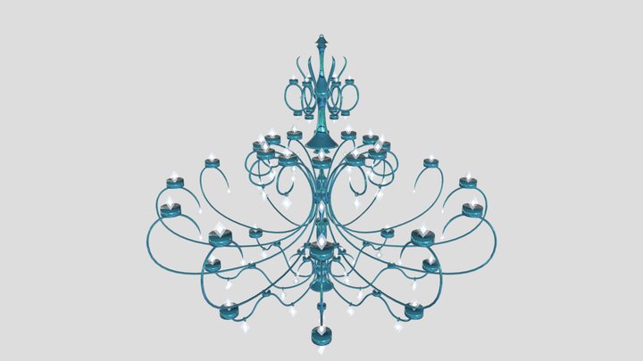 Crystal Chandelier 3D Model