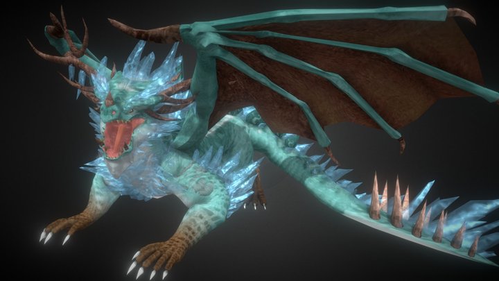 Dragón Definitivo Hielo 3D Model