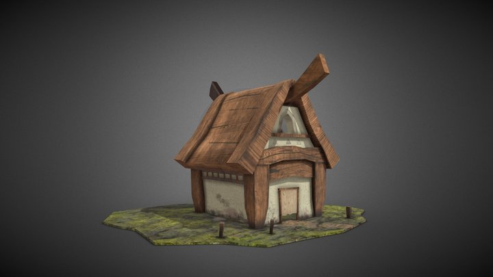 Fantasy House 3D Model
