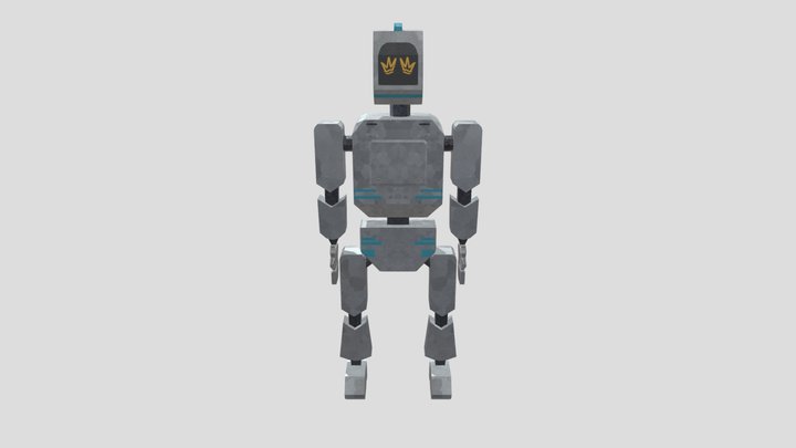 Freindly human helper robot 3D Model