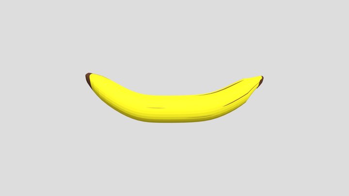 Banana 3k Poly 3D Model