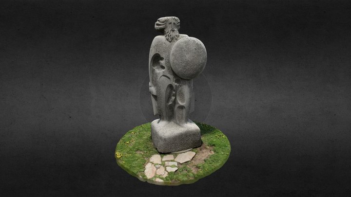 Estatua de Breogan. Torre de Hércules 3D Model