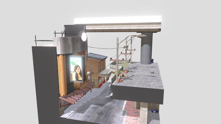 1DAE02 Cityscene Bangkok Thailand 3D Model
