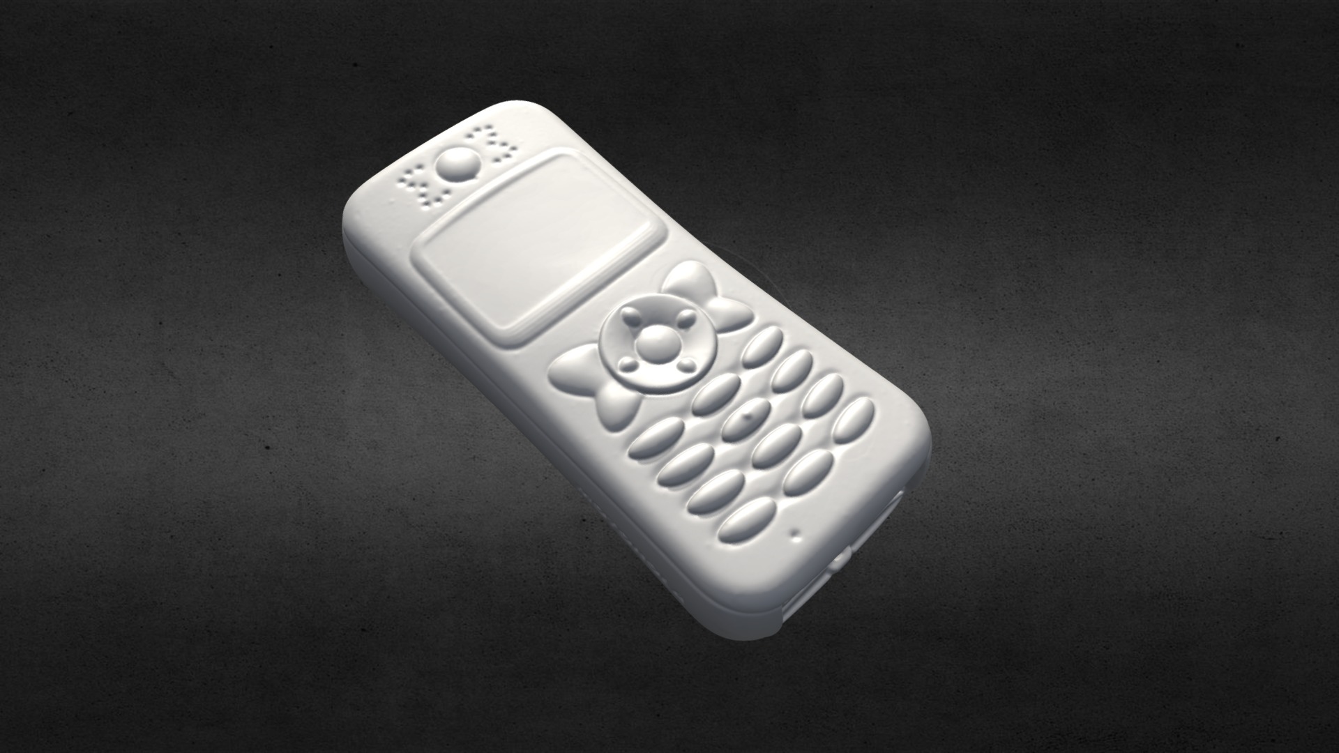 3D model 3D Scanned Motorola C350V Mobile (3D Printable) - This is a 3D model of the 3D Scanned Motorola C350V Mobile (3D Printable). The 3D model is about a white game controller.