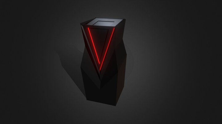 Trashcane Sci Fi  -Dark Design 3D Model