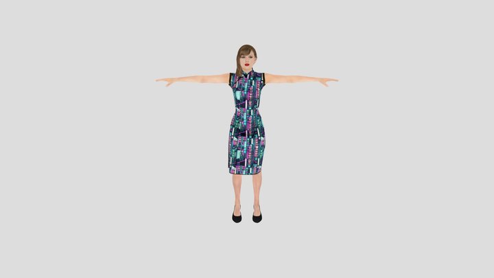 Taylor Swift 3D Model