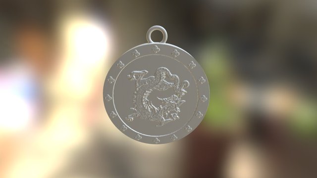 Dragon Medallion Dyna Hollow 3D Model