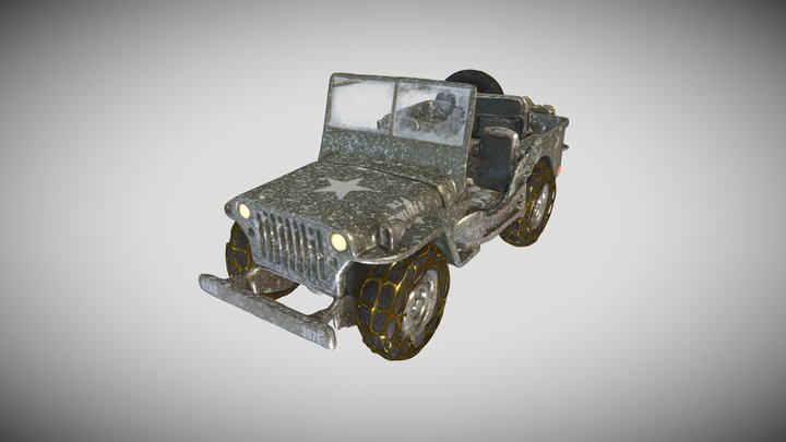 Photoscan Jeep Toy v2 3D Model
