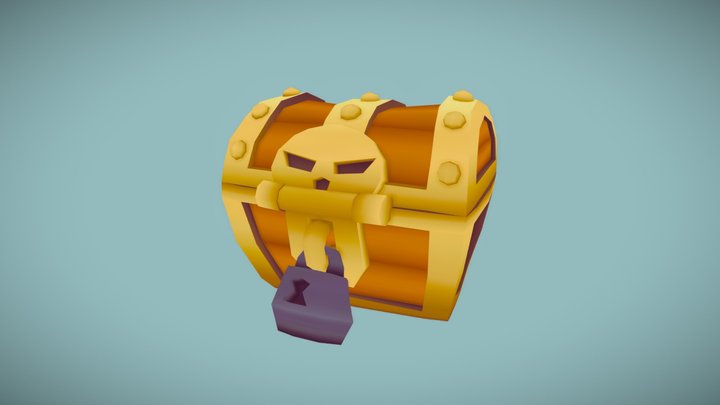 Pirate Chest 3D Model