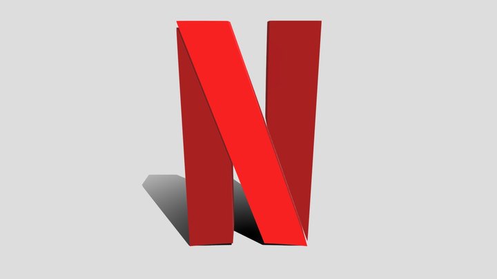 Netflix (symbol) 3D Model