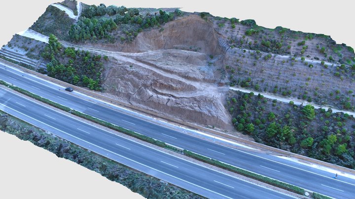 KM167 Landslide 3D Model
