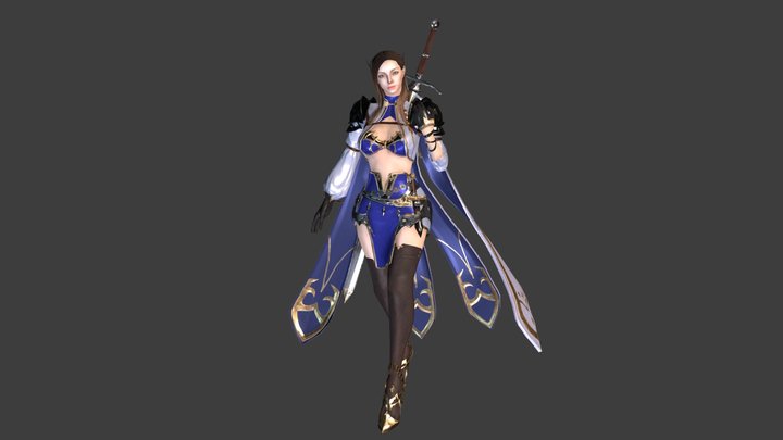 Elf Knight 3D Model