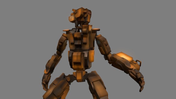 Alternate Combat Bot 3D Model