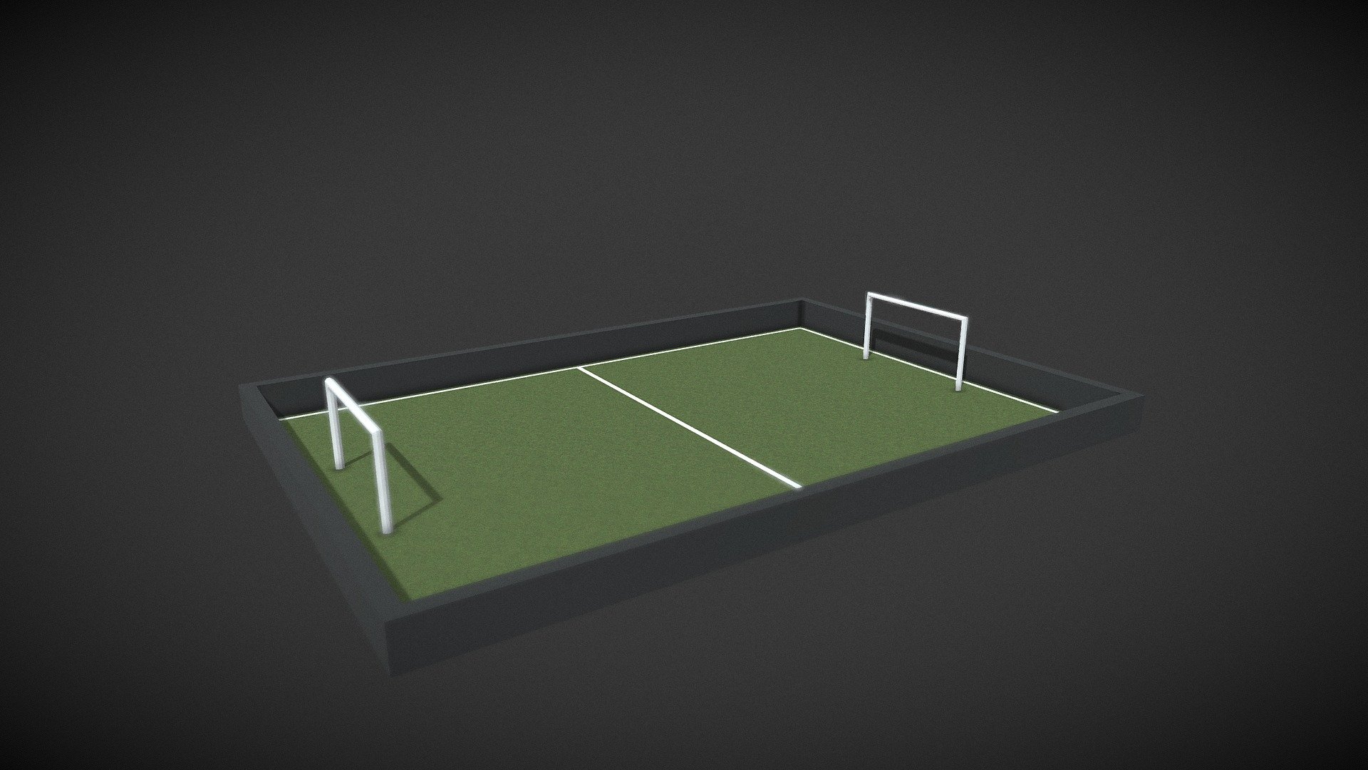 Mini soccer field Download Free 3D model by Amine (amine0) [6dfd3b9] Sketchfab