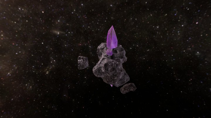 Asteroid with Resources 3D Model