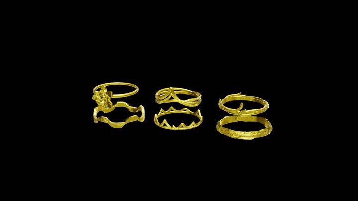 Ring designs 3D Model