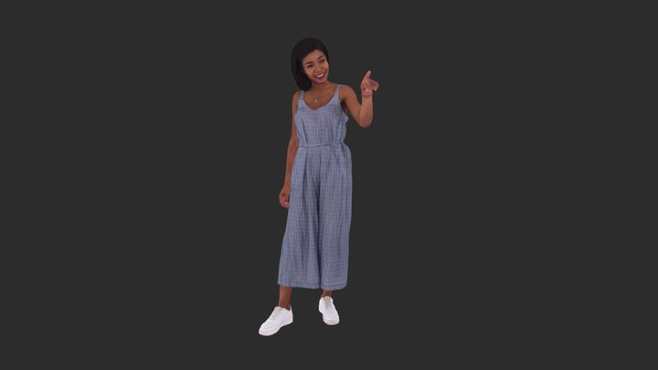 Paige Posed 004 - Casual Standing 3D Woman 3D Model