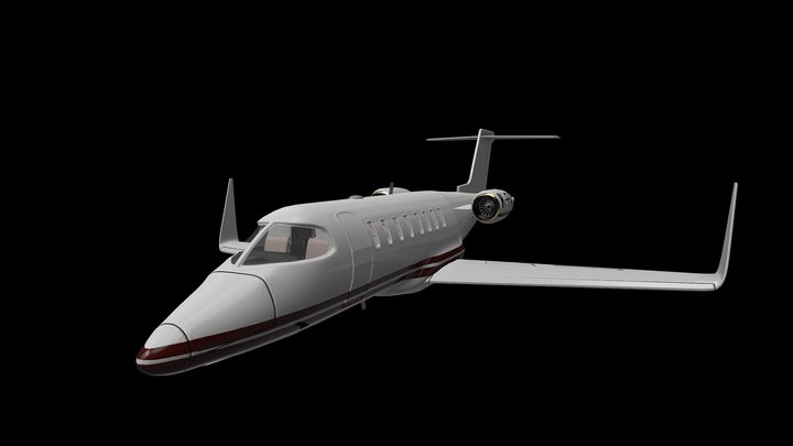 Bombardier Learjet 45 3D Model
