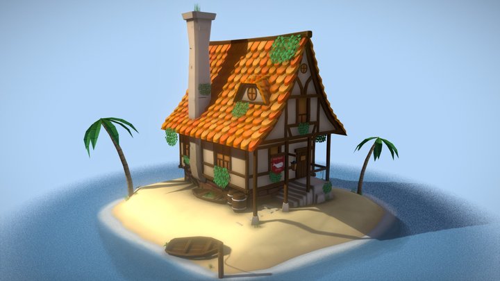 Whitewhale Tavern Isle 3D Model