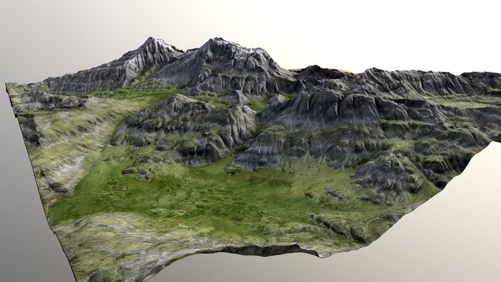 Mountain Range 01 3D Model