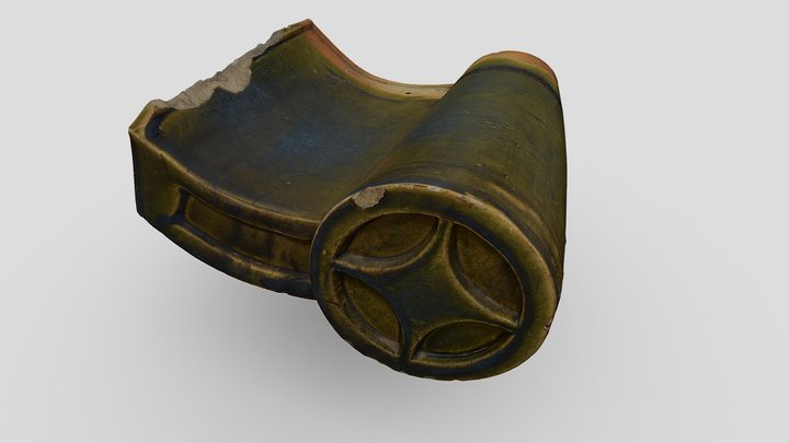 軒瓦（校章入り） 3D Model