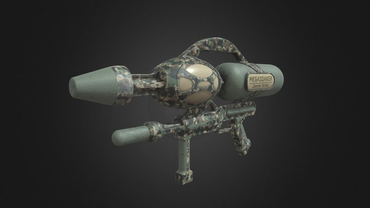Water Gun 3D Model