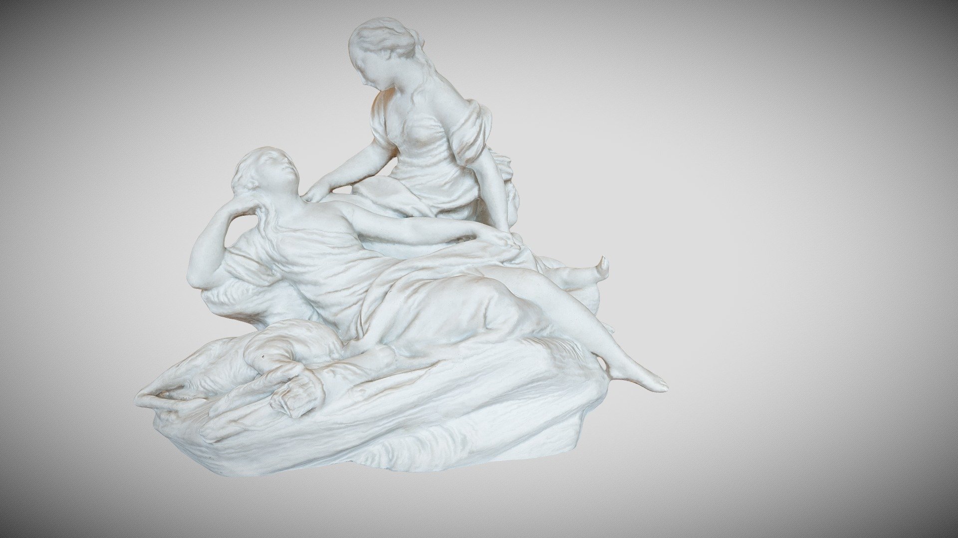 La Chasse ou Deux chasseresses au repos — Sketchfab embed 3D viewer