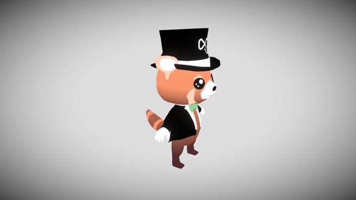 PandaWaving 3D Model
