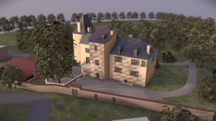 Toulonjac Castle 3D Model