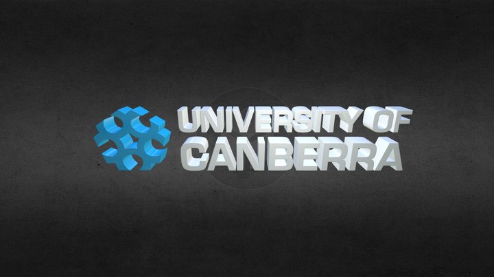 University of Canberra Logo 3D Model