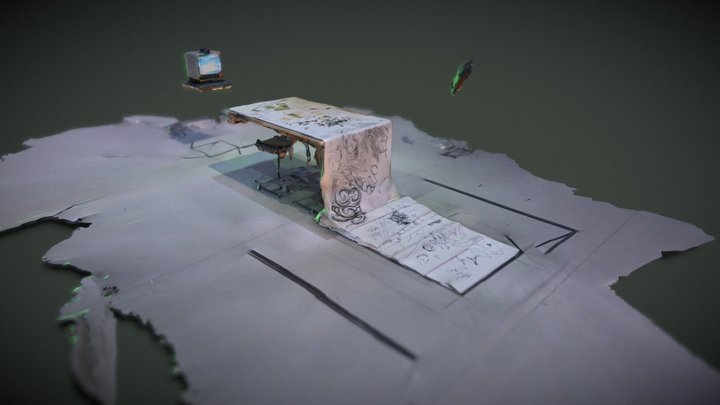 Tree Game Table 3D Model