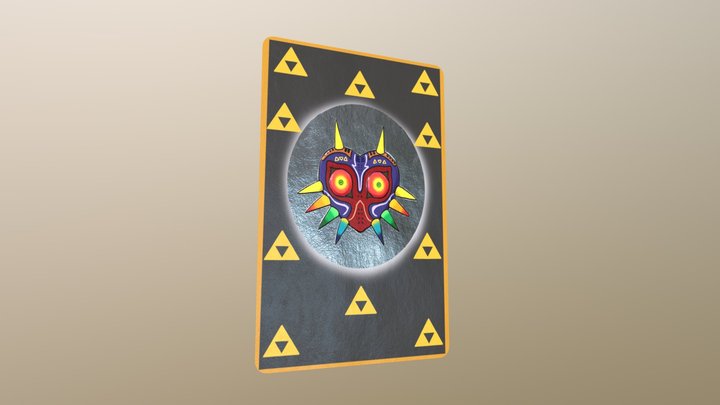 Majora's Mask Card Back 3D Model