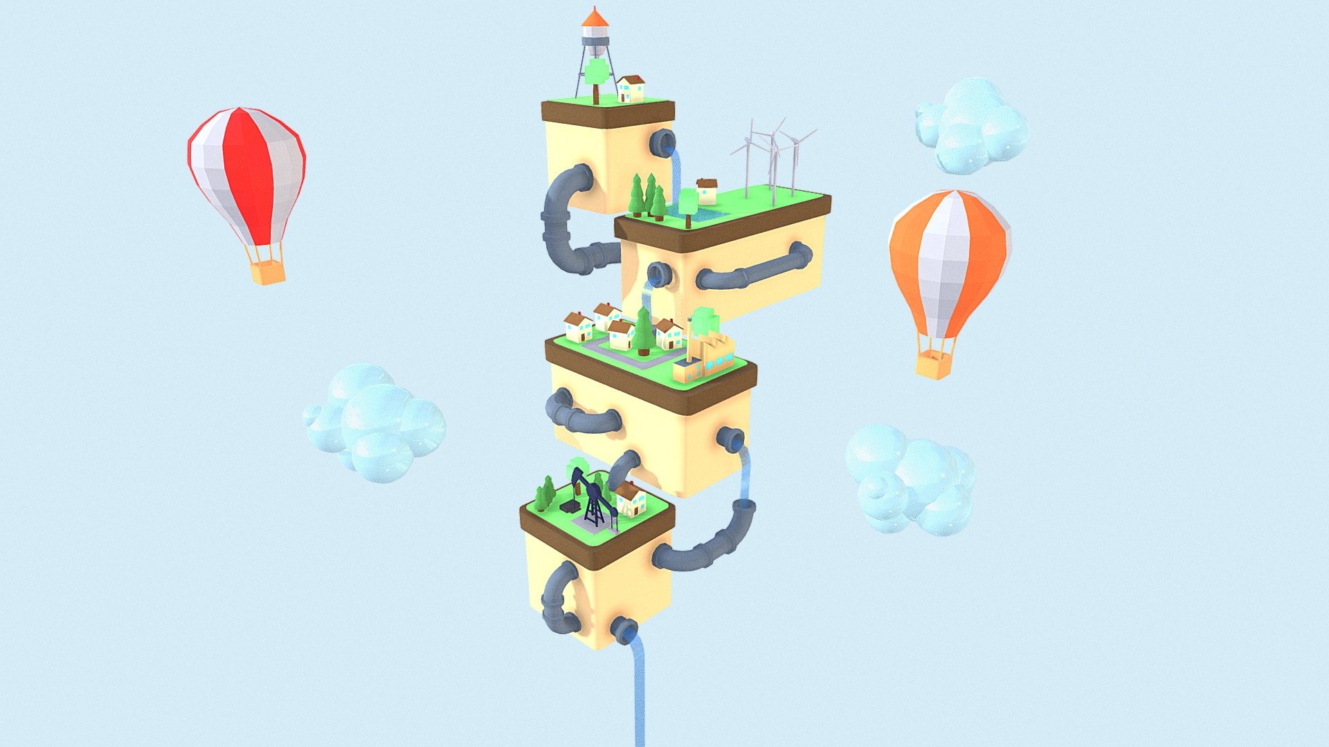 Low Poly Islands
