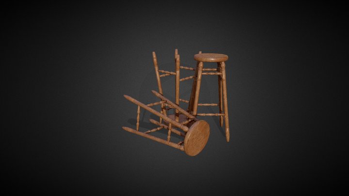 Tavern Round Chair 3D Model