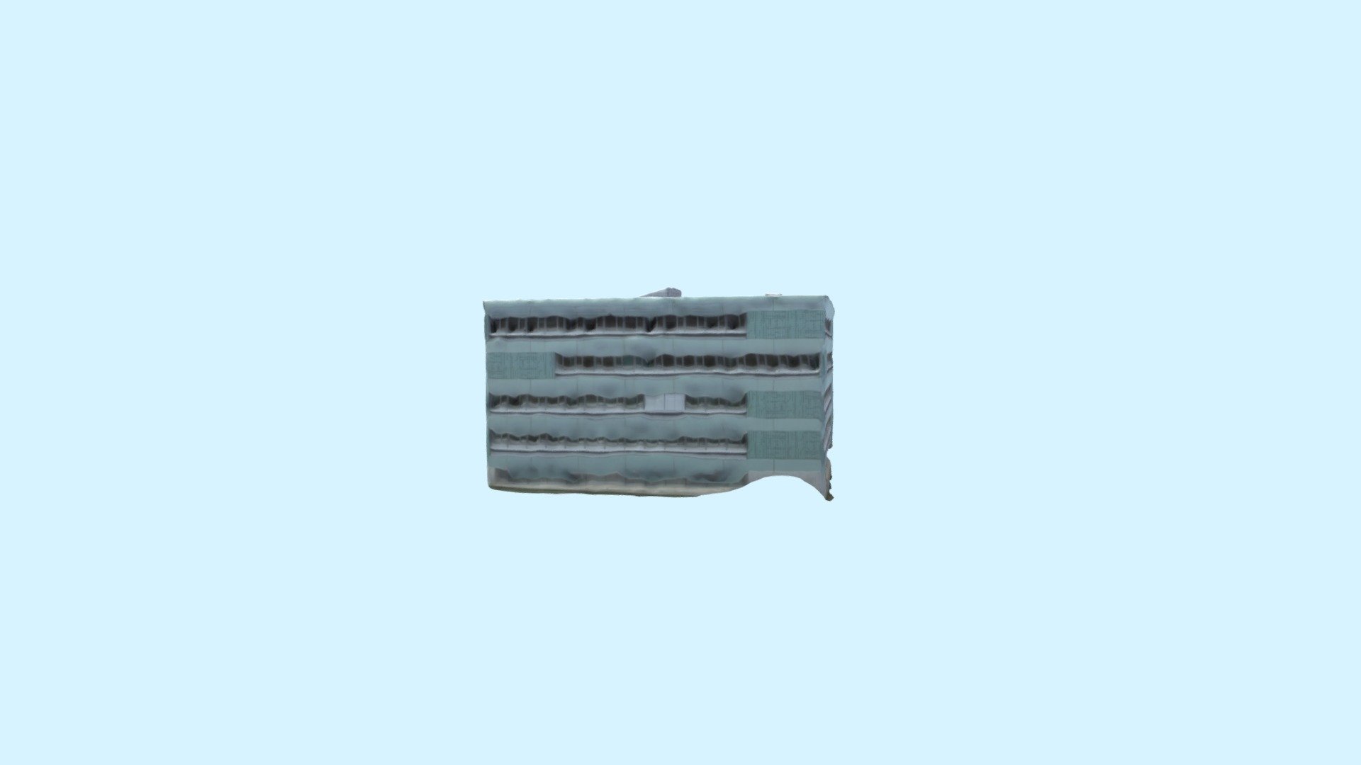 Biurowiec Simplified 3d Mesh