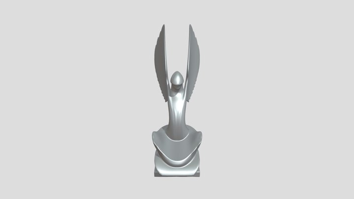 abstract sculptural vase with flowing shapes 3D Model
