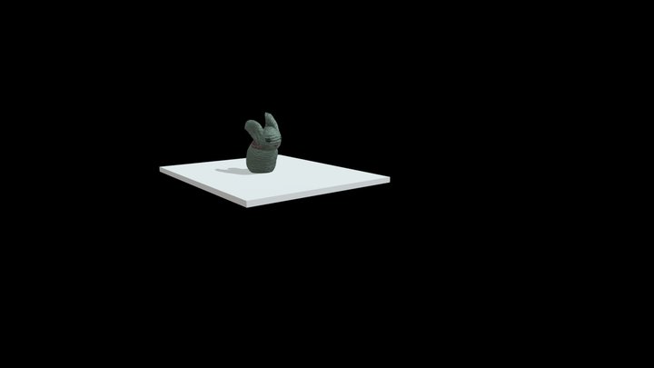 Conejo de Amigurumi 3D Model