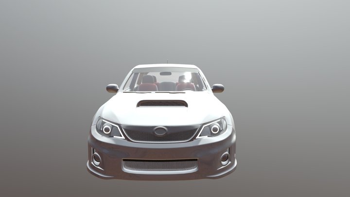 Subaru 1.2 (Wireframe only) 3D Model