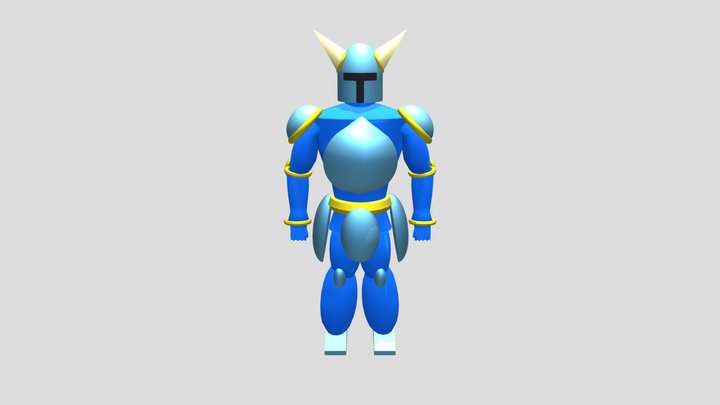 Shovel Knight OBJ 3D Model