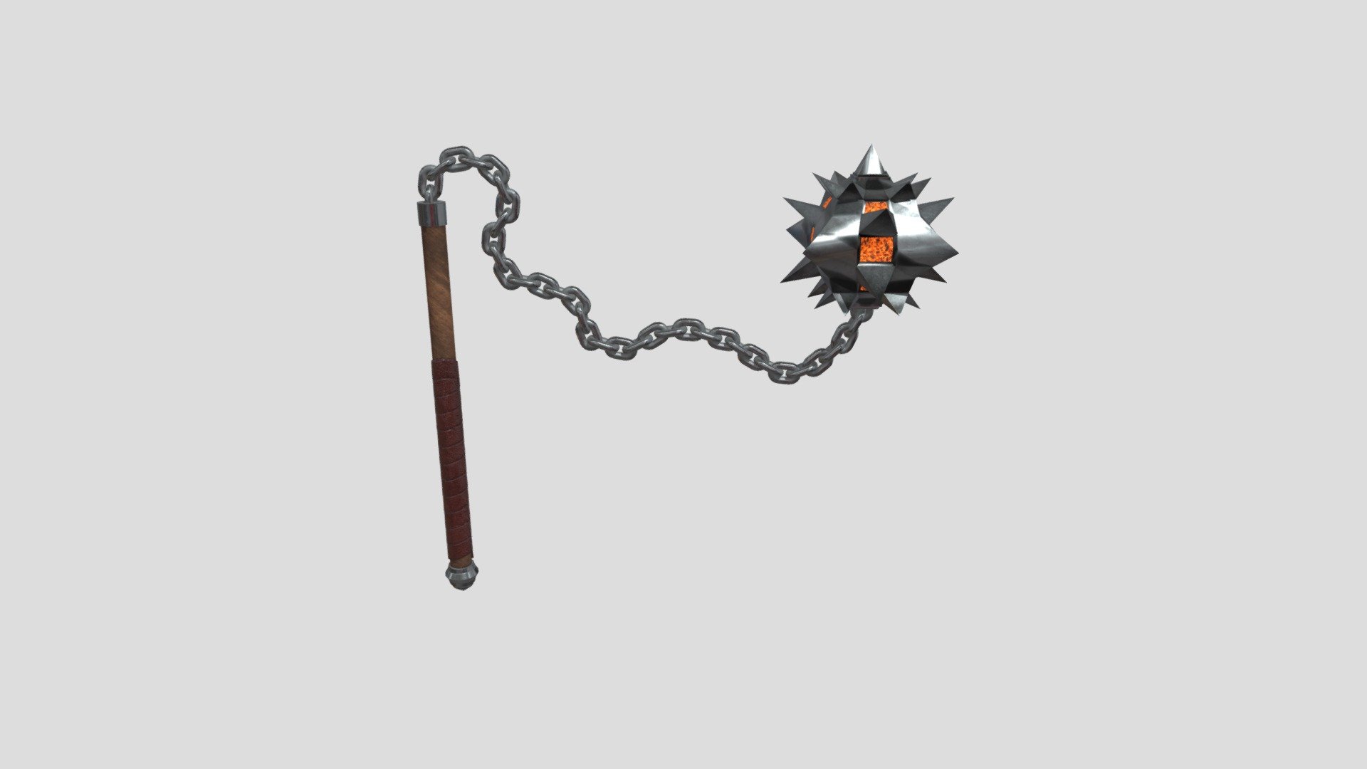 Morning Star Flail Download Free 3D model by Simen N