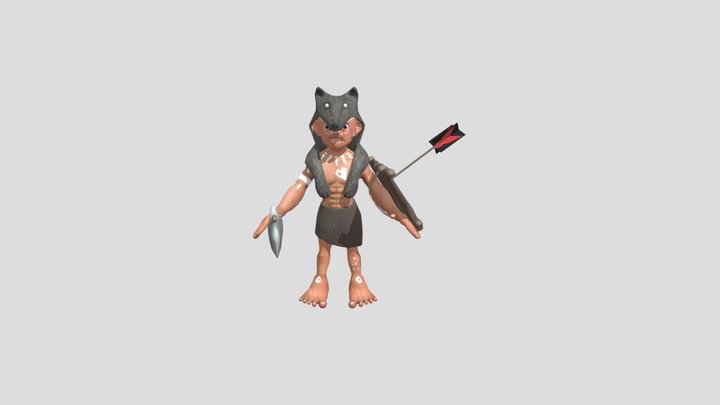 Tribal Man 3D Model