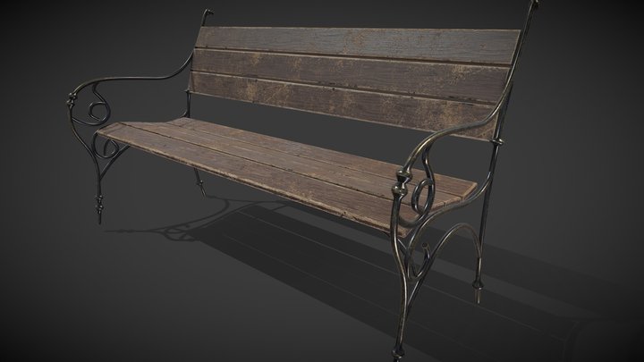 Bench_ Park _02 - 14MB – Gratis 3D-model STL