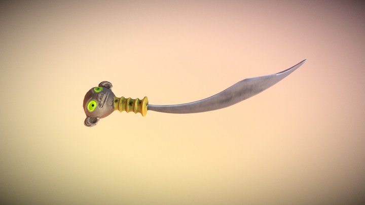 Pirate Sword - Monkey Island - Low 3D Model