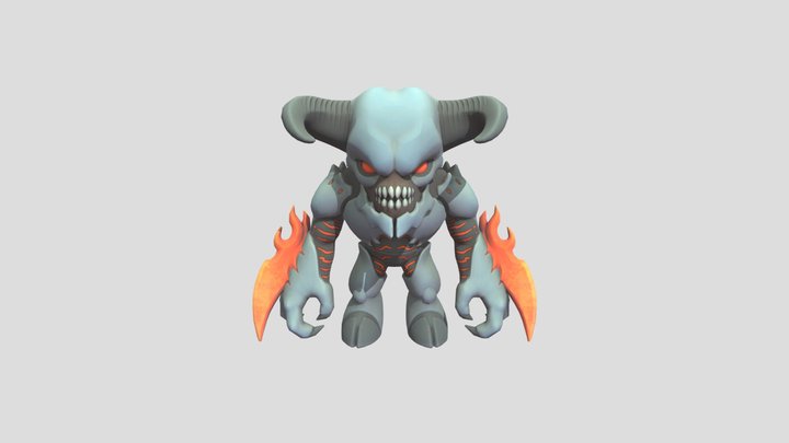 Baron of Hell minifigure 3D Model