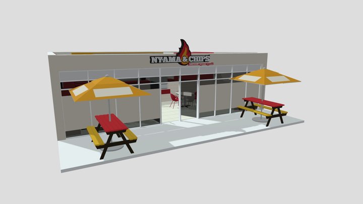 Nyama & Chips Concept Store 3D Model